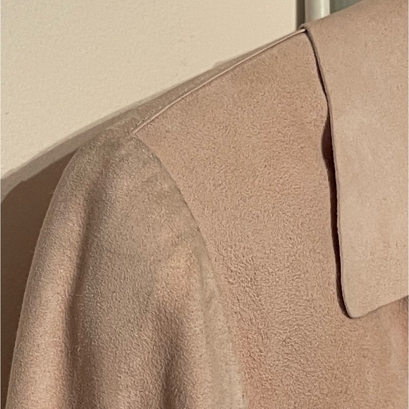 Vintage Giorgio Armani Pale Pink Suede Leather Jacket - Picture 5 of 10